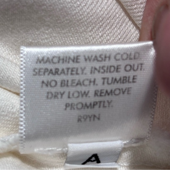 EILEEN FISHER Sz M White Jeans Mid-Rise Classic Leg Made in Portugal - Picture 10 of 10